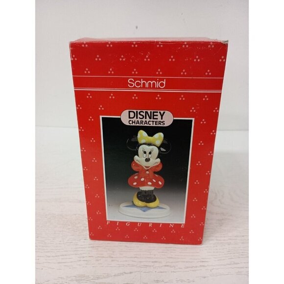 Vintage 1980s Schmid Disney Characters Mini Mouse Porcelain Figurine Collectible - Picture 2 of 12